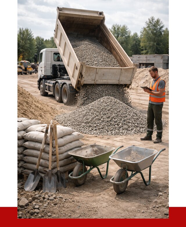 Доставка нерудных материалов в Тихорецке от 1237 руб. | ПРОНЕРУДТхр