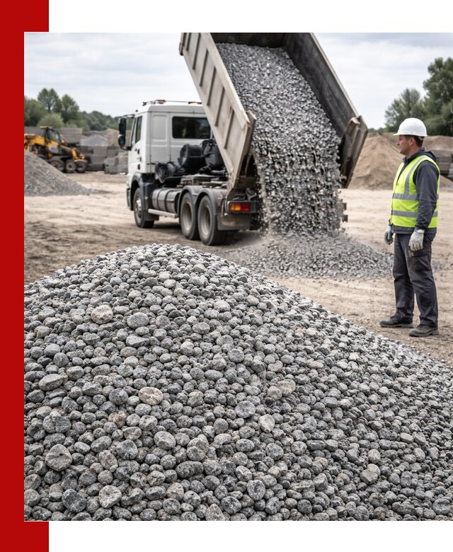 Доставка и продажа гранитного щебня фракции 5-20 в Тихорецке