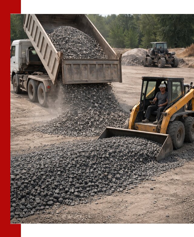 Гранитный щебень фракция 40-70 с доставкой в Тихорецке