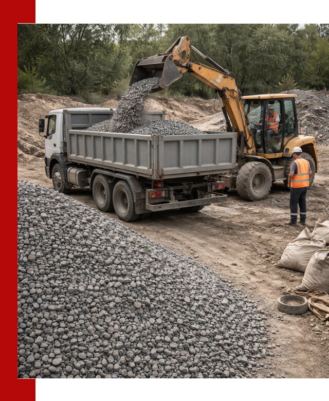 Доставка гравийного щебня в Тихорецке оптом и в розницу