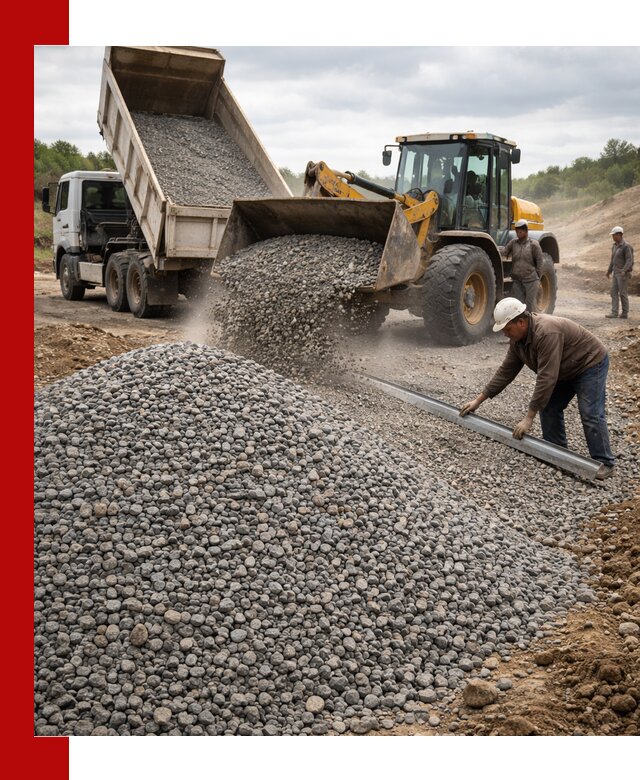 Гравийный щебень фракция 5-20 с доставкой в Тихорецке