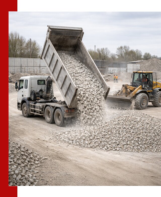 Доставка и продажа известнякового щебня в Тихорецке