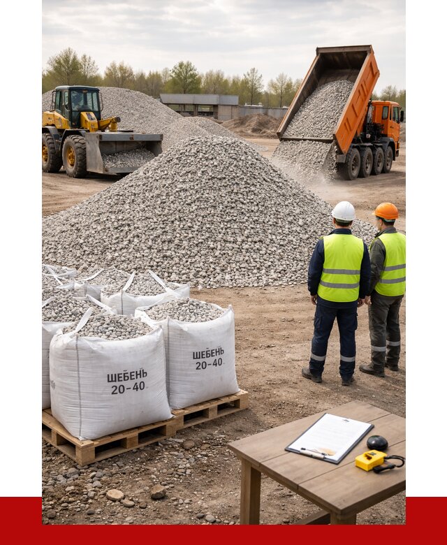 Известняковый щебень 20-40 в Тихорецке от 2164 р. ПРОНЕРУДТхр