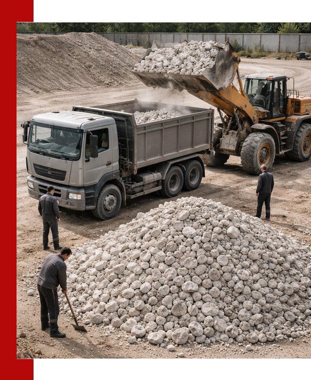 Известняковый щебень фракция 70–150 с доставкой в Тихорецке