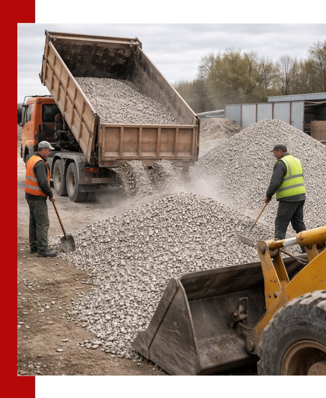 Доломитовый щебень фракции 5-20 с доставкой в Тихорецке
