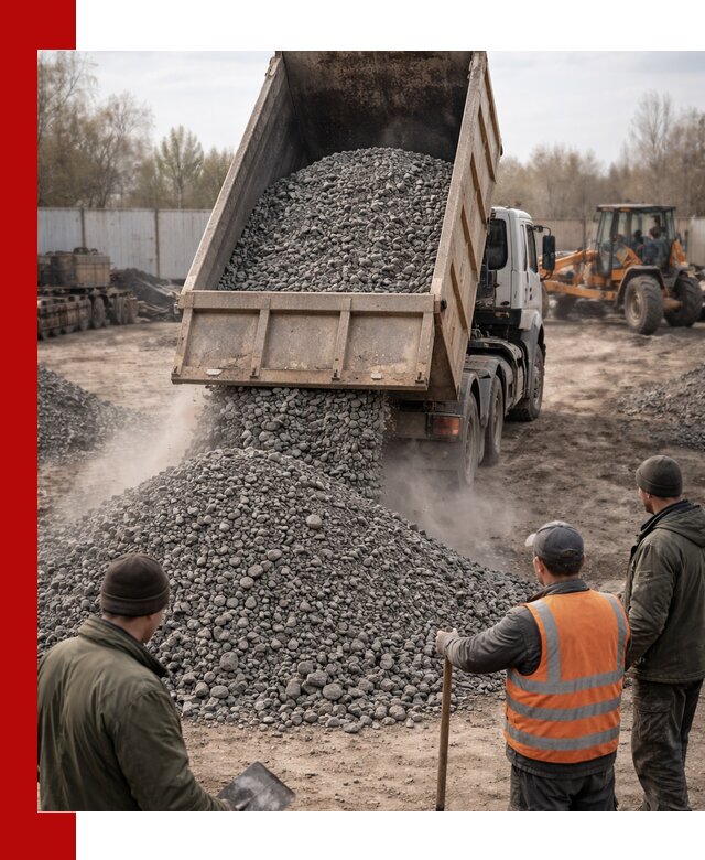 Доставка шлакового щебня в удобные сроки по выгодной цене в Тихорецке
