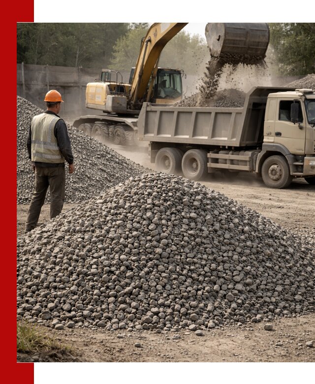 Шлаковый щебень фракция 5-20 с доставкой в Тихорецке