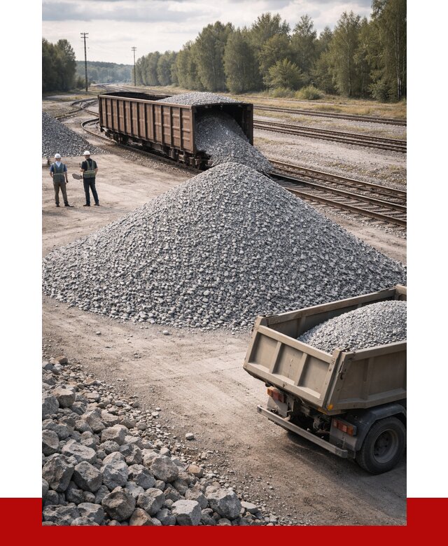 Железнодорожный щебень 20-60 в Тихорецке от 1752 р. | ПРОНЕРУДТхр