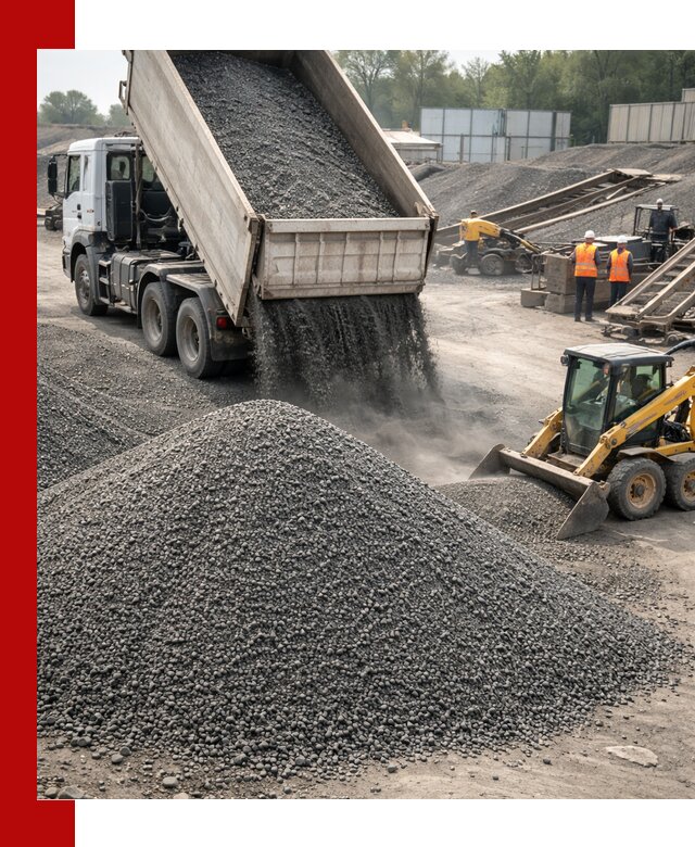 Вторичный щебень фракция 0–5 с доставкой в Тихорецке