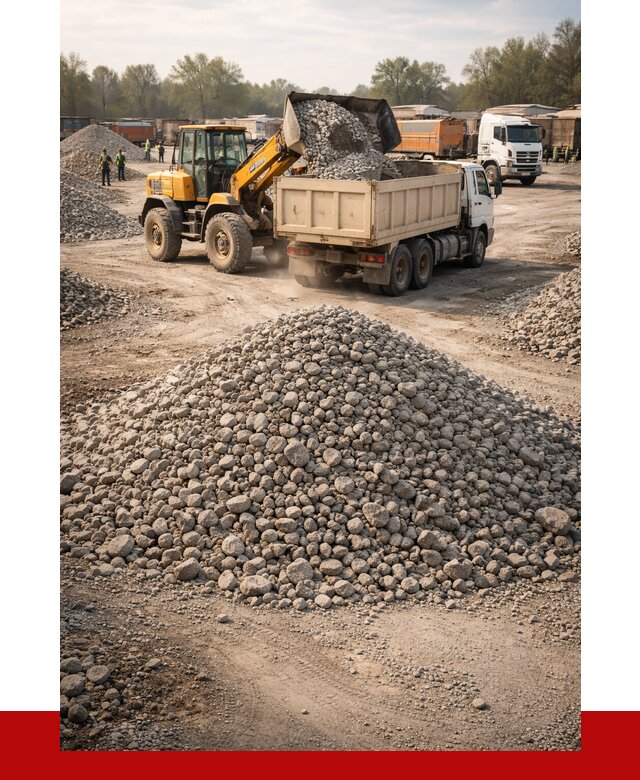 Вторичный щебень фракция 40-70 в Тихорецке от 1793 р, ПРОНЕРУДТхр