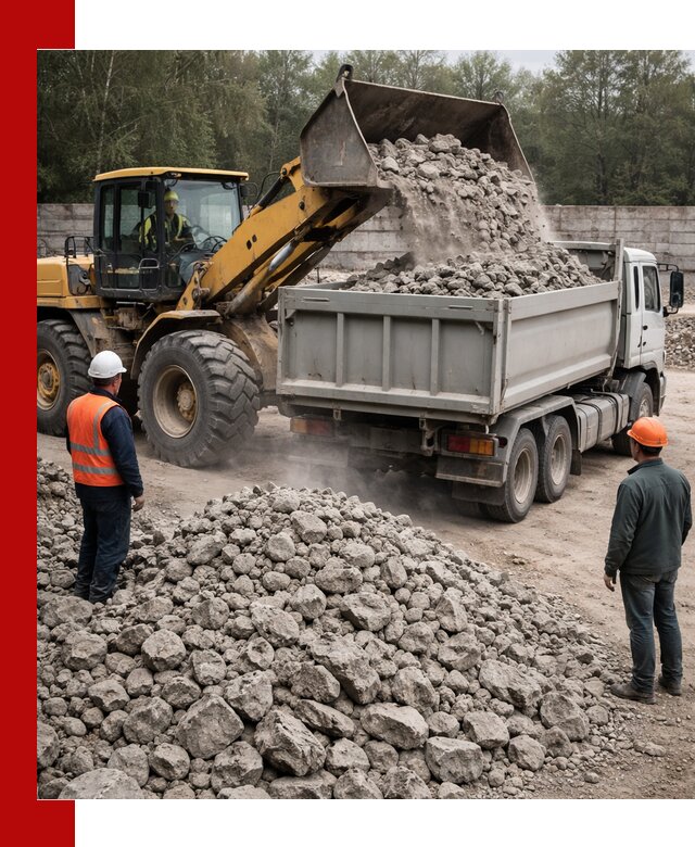 Вторичный щебень фракция 70–150 в Тихорецке с доставкой