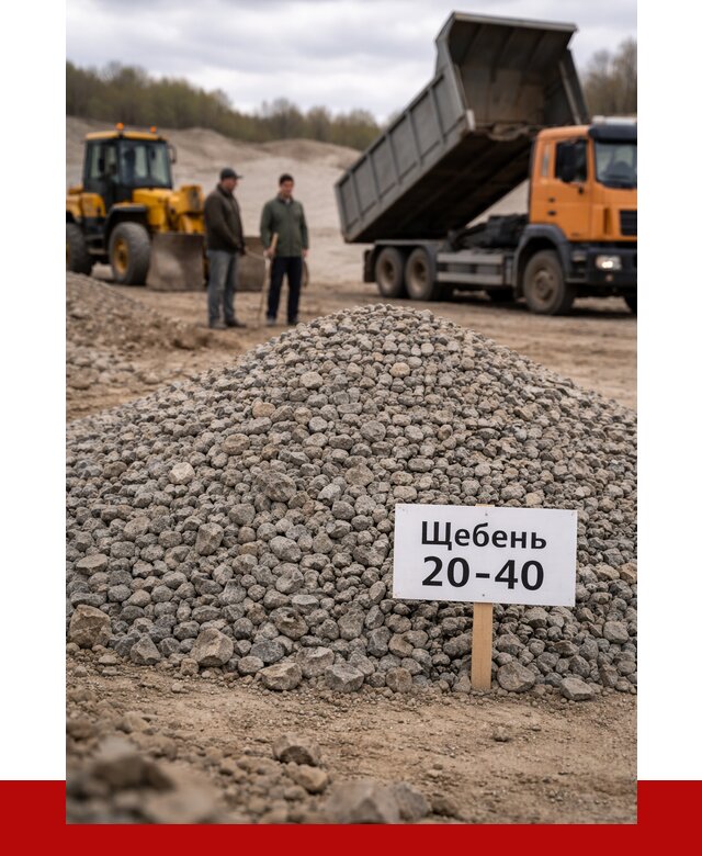 Бетонный щебень фракция 20-40 в Тихорецке от 2525 р. | ПРОНЕРУДТхр