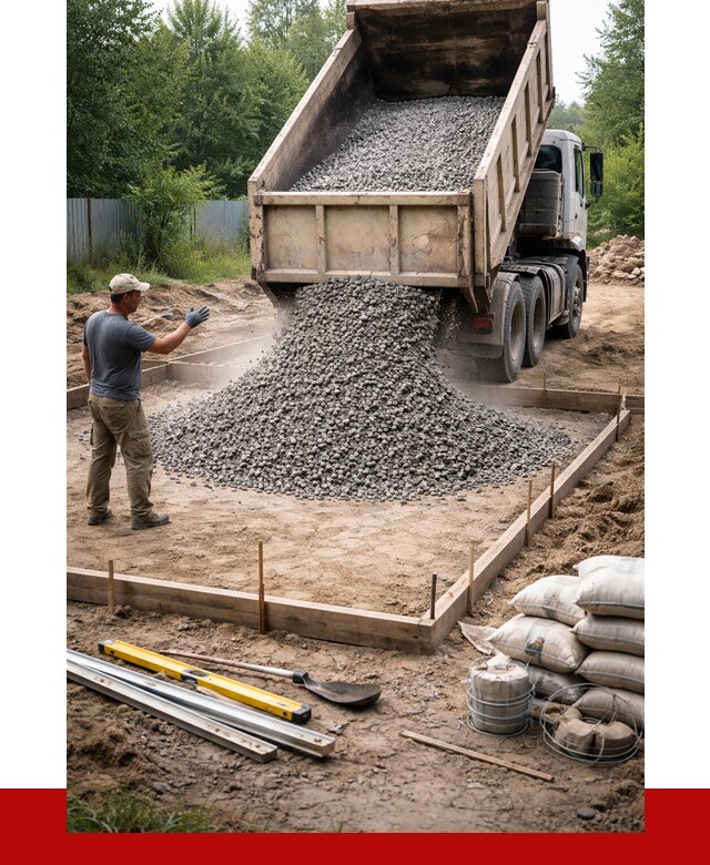 Купить щебень для фундамента в Тихорецке от 4638 р. | ПРОНЕРУДТхр