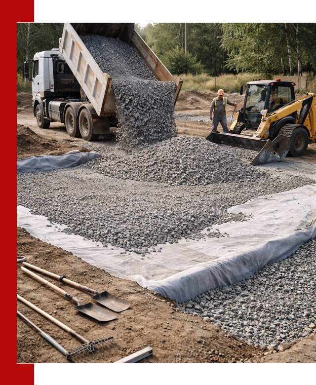 Щебень для фундамента с доставкой в Тихорецке