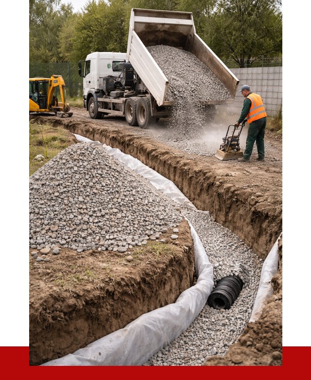 Щебень для дренажа в Тихорецке от 1907 р., ПРОНЕРУДТхр доставка