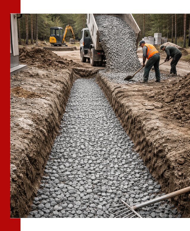 Щебень для дренажа с доставкой в Тихорецке высокого качества