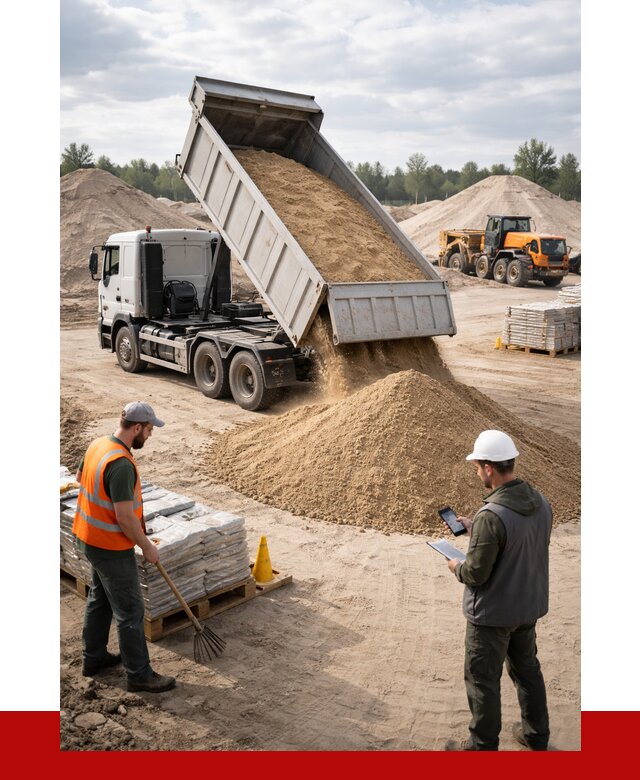 Карьерный песок с доставкой в Тихорецке от 3711 р. ПРОНЕРУДТхр