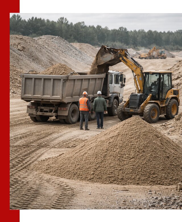 Карьерный среднезернистый песок с доставкой в Тихорецке