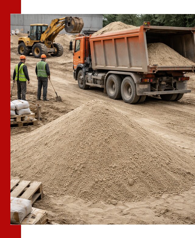 Доставка и продажа мытого речного песка в Тихорецке