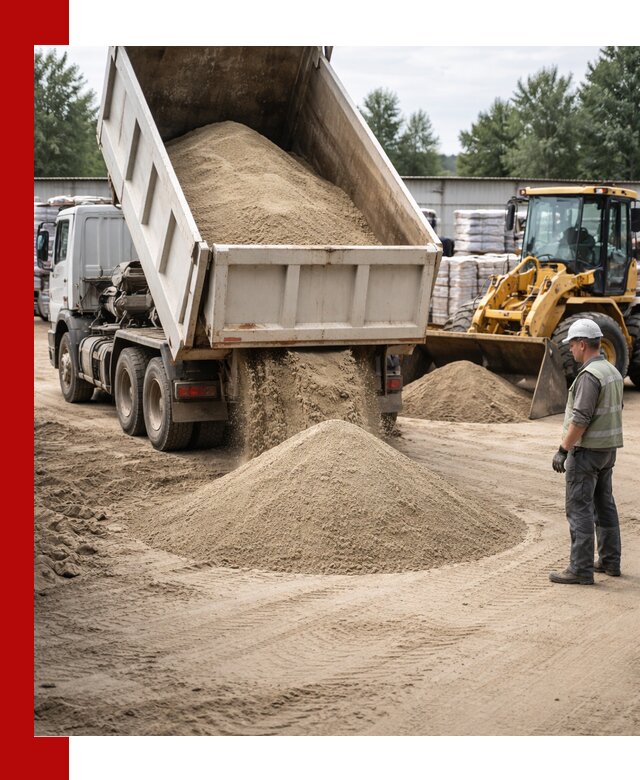 Поставка и доставка песка для бетона в Тихорецке