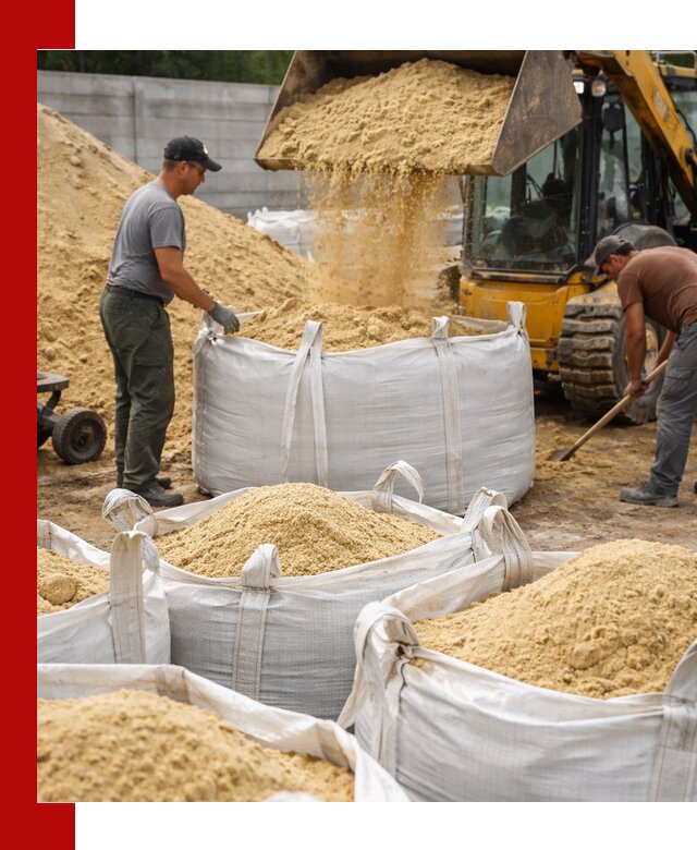 Поставка качественного песка для кладки в Тихорецке