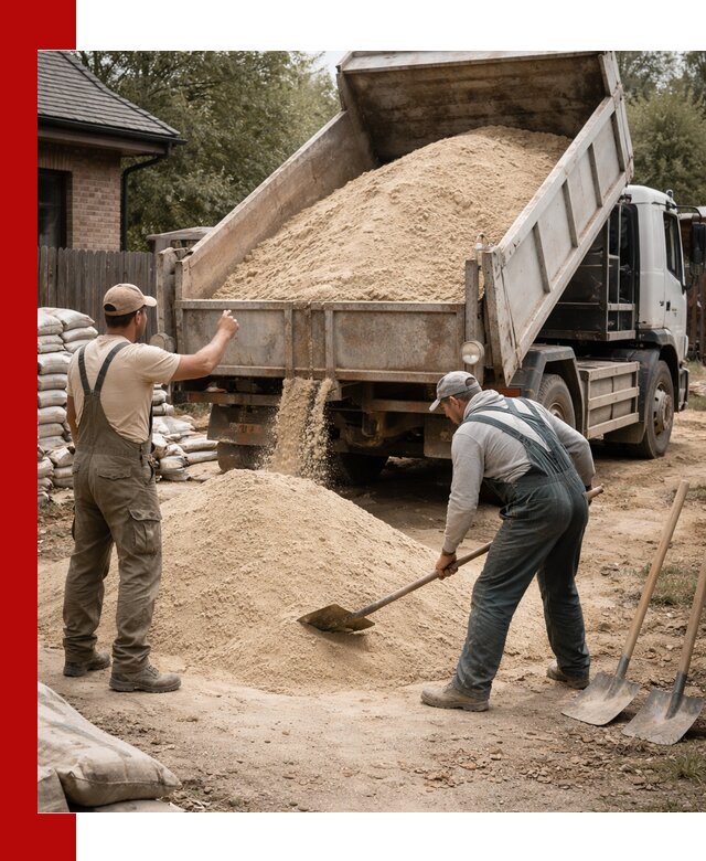 Песок для штукатурки с доставкой в Тихорецке качественный и чистый