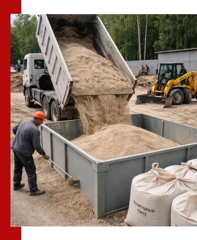 Кварцевый песок для фильтра в Тихорецке — доставка и качество