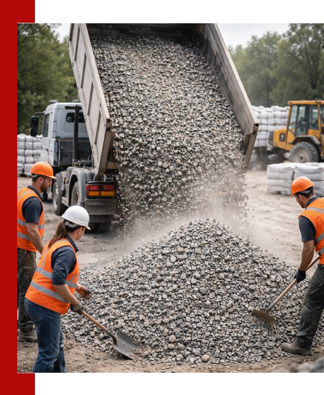 Доставка гравия и камня в Тихорецке оптом и в розницу