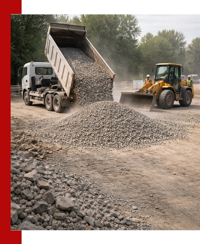 Гравий фракция 5–20 доставка в Тихорецке оптом и в розницу