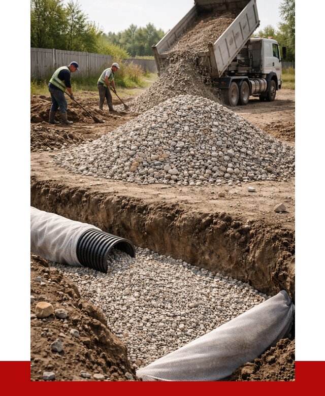 Гравий для дренажа в Тихорецке от 2268 р., доставка ПРОНЕРУДТхр