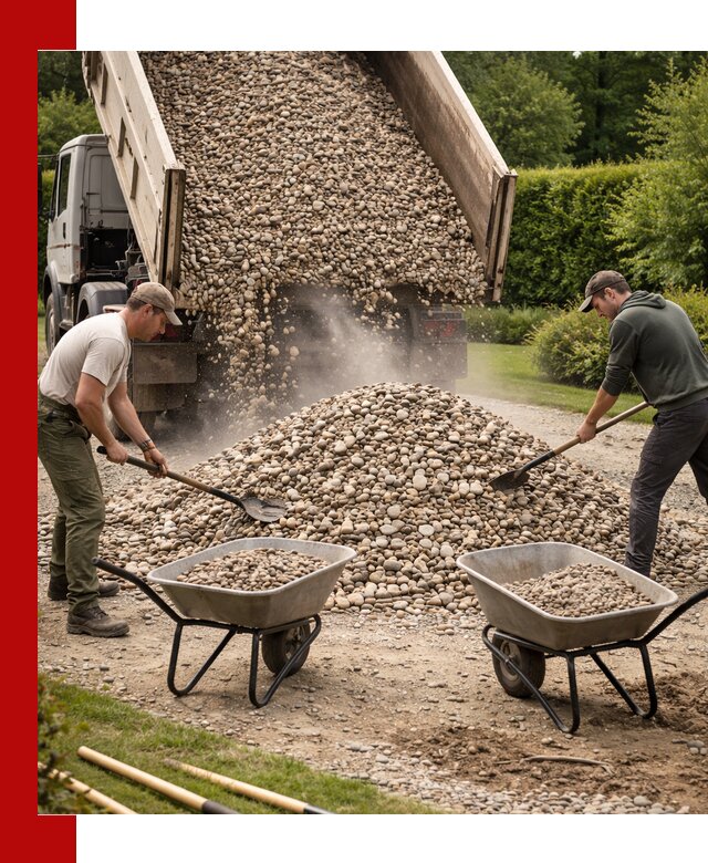 Доставка и продажа декоративной гальки в Тихорецке