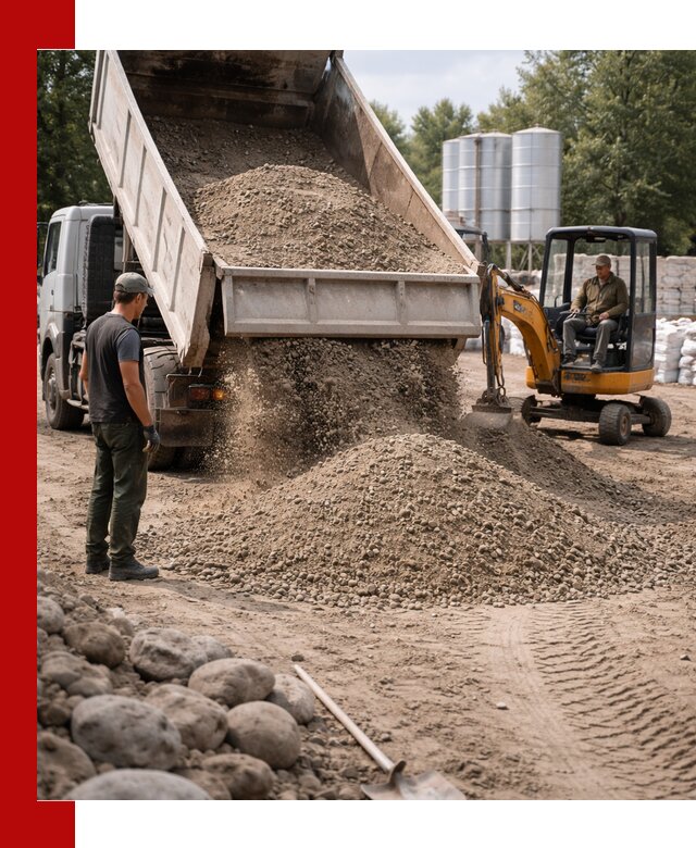 Доставка ПГС С3 в Тихорецке самосвалами и миксерами