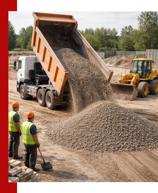Доставка щебёночно-песчаной смеси ЩПС С7 в Тихорецке
