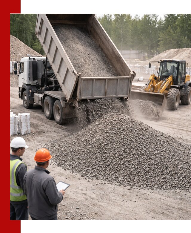 Доставка и продажа гранитного отсева 0-10 в Тихорецке