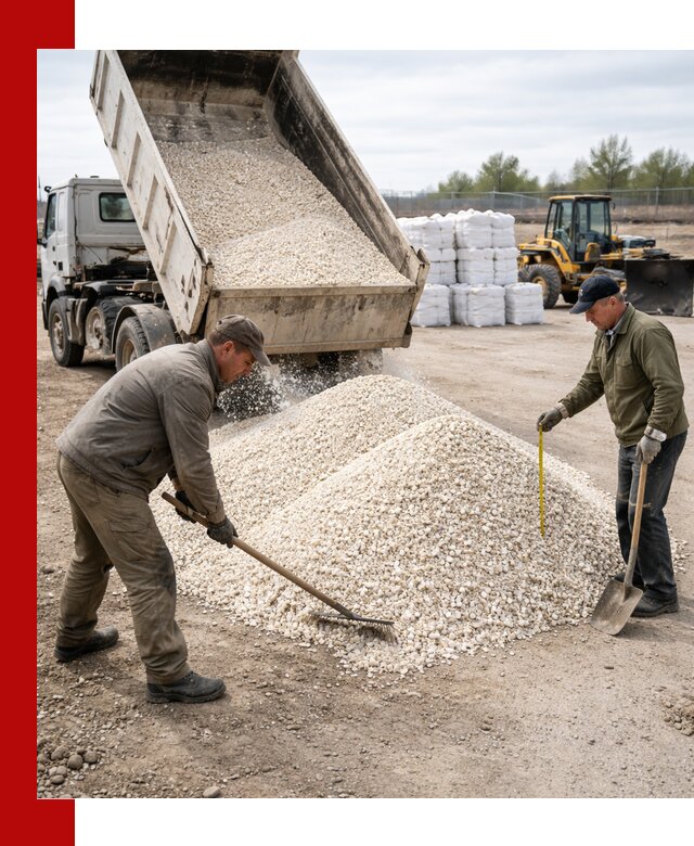 Мраморная крошка с доставкой и разгрузкой в Тихорецке