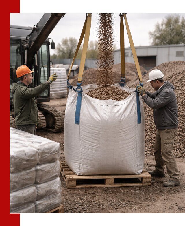 Керамзит в биг-бегах с доставкой в Тихорецке