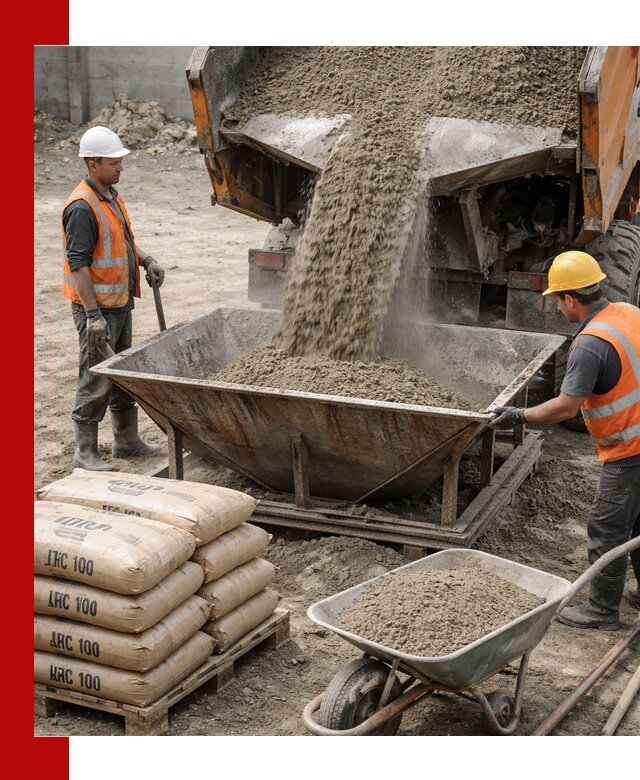 Доставка цементно-песчаной смеси М100 в Тихорецке