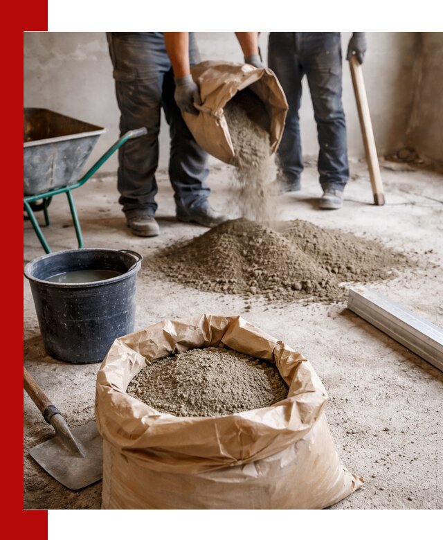 Доставка сухой смеси для стяжки в Тихорецке