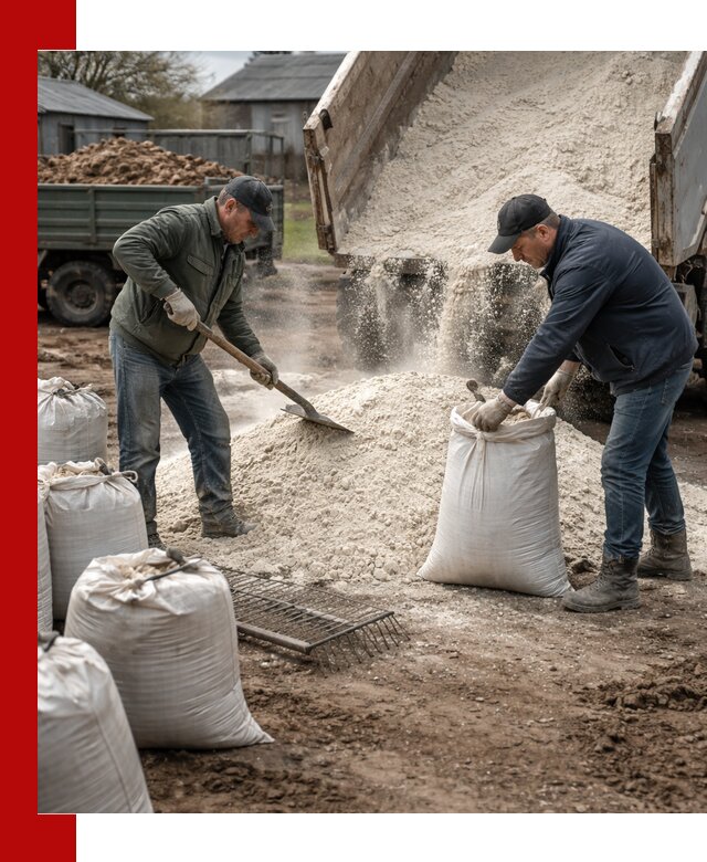 Доставка извести пушонки в Тихорецке оптом и мелким оптом