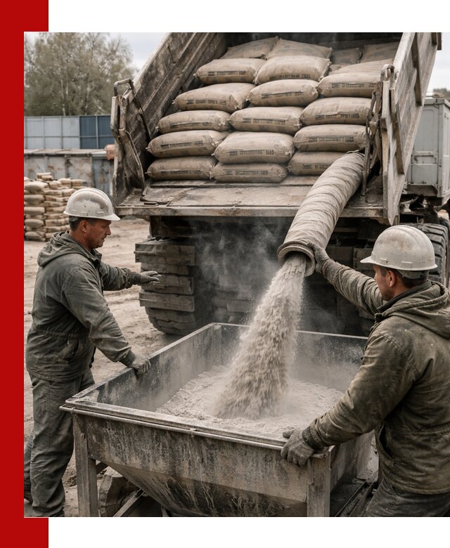 Доставка цемента М400 в Тихорецке оптом и в розницу