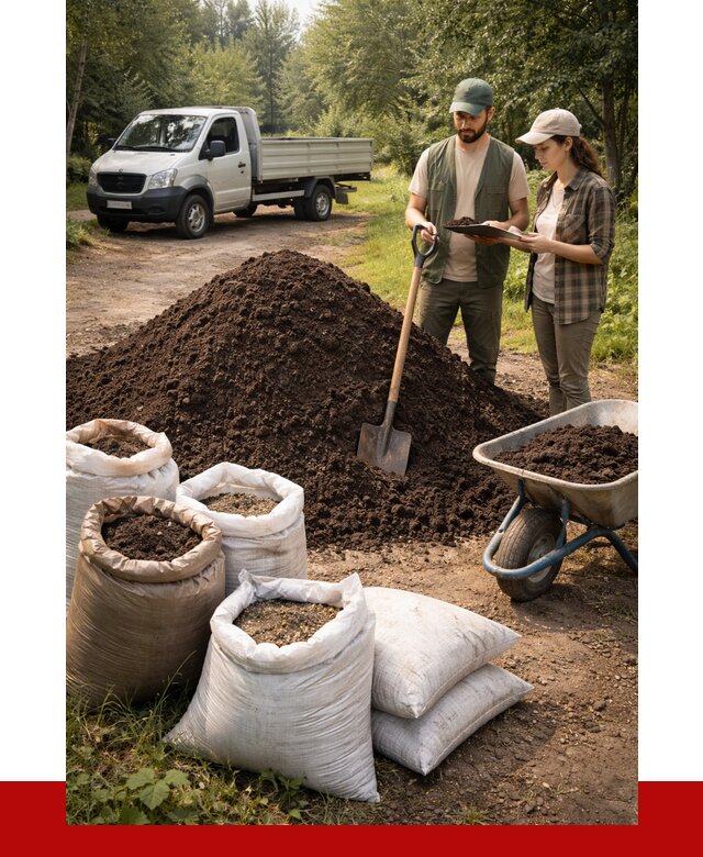 Купить грунт с доставкой в Тихорецке от 4638 р. за м3 | ПРОНЕРУДТхр