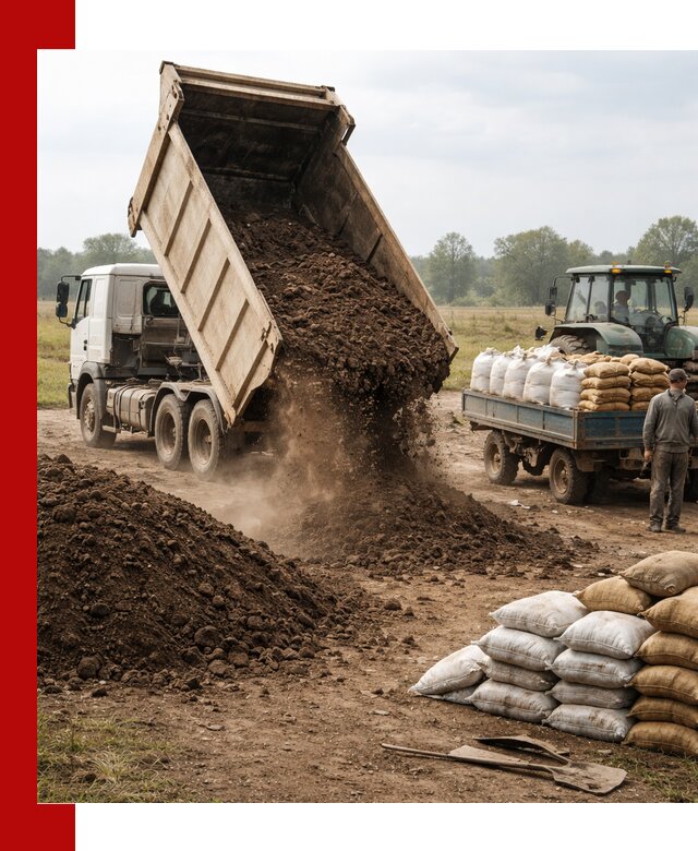 Доставка грунта и удобрений оптом в Тихорецке для сельхоз и строительства