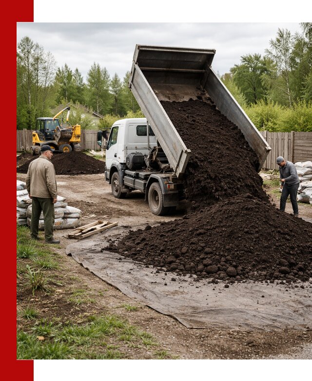 Доставка качественного почвогрунта в Тихорецке оптом и в розницу