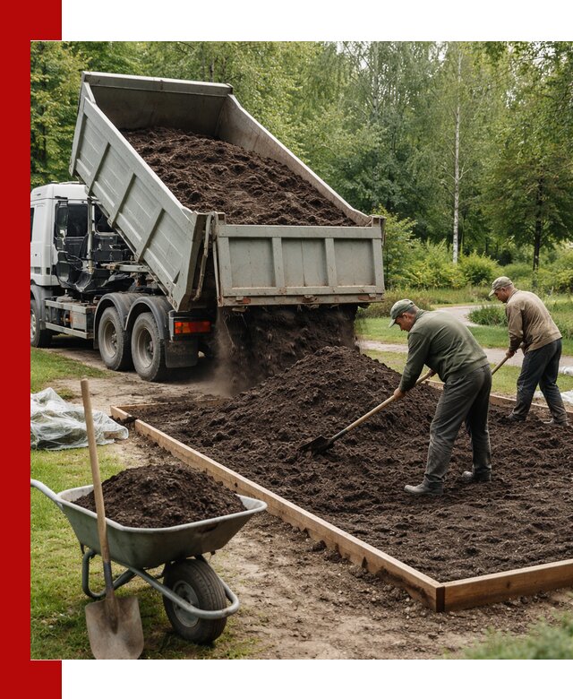 Доставка грунта для озеленения и благоустройства в Тихорецке