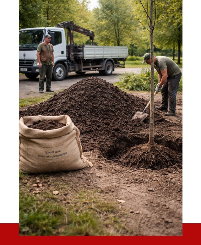Грунт для посадки деревьев в Тихорецке от 1237 р. | ПРОНЕРУДТхр
