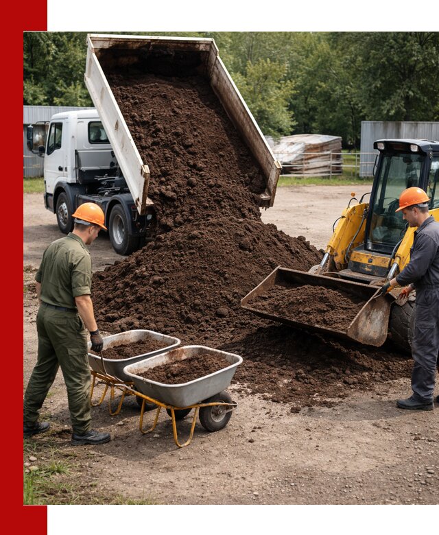 Доставка торфо-земляной смеси в Тихорецке для огорода и ландшафта