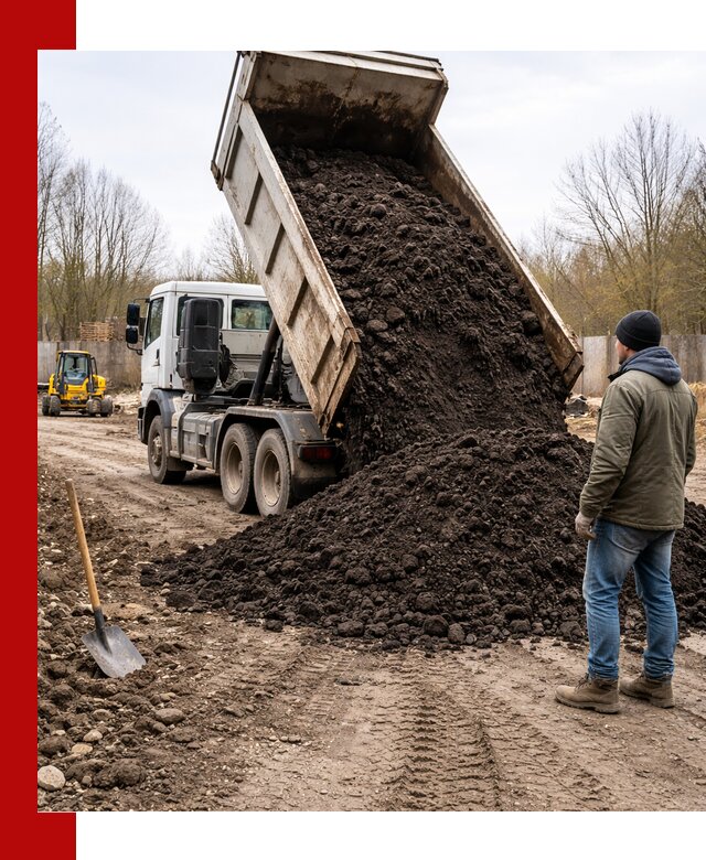 Доставка чернозема навалом в Тихорецке быстро и выгодно