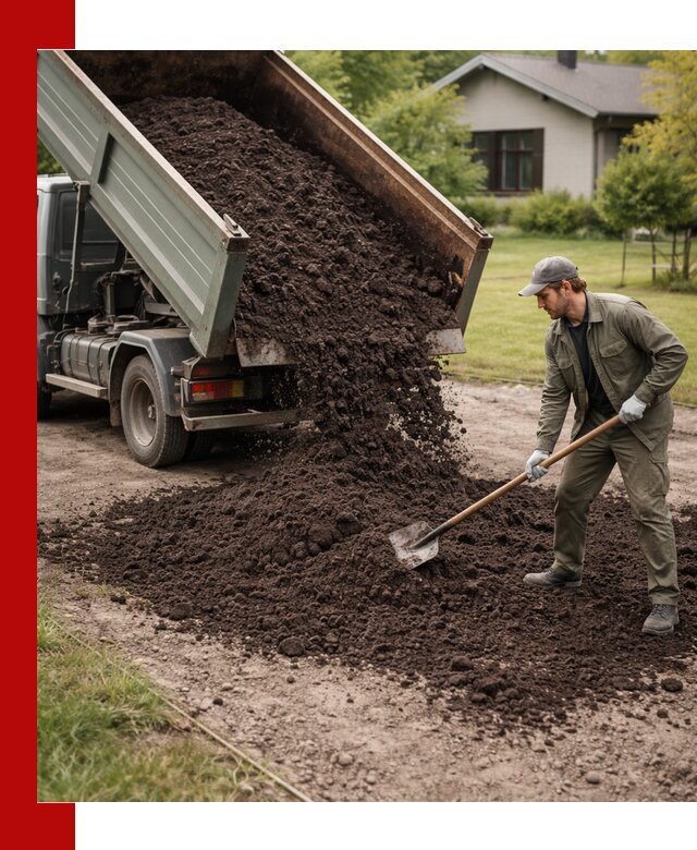 Чернозем для газона с доставкой в Тихорецке быстро и качественно