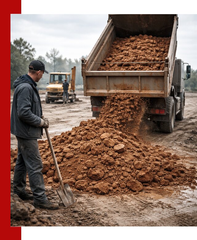 Глина для засыпки в Тихорецке с доставкой самосвалами