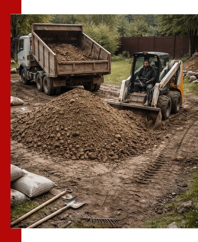 Суглинок для планировки участков в Тихорецке с доставкой и выгрузкой